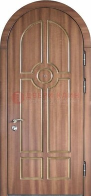 Арочная дверь с отделкой массивом ДА-35 в Мурманске