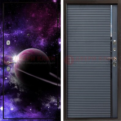 Металлическая дверь с фотопечатью Сатурна ДФ-20 в Мурманске