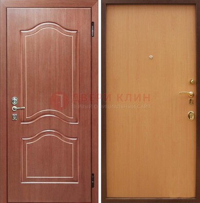 Входная дверь отделанная МДФ и ламинатом внутри ДМ-159 в Мурманске