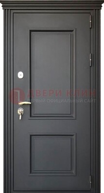 Чёрная дверь с МДФ ДМ-520 в Мурманске
