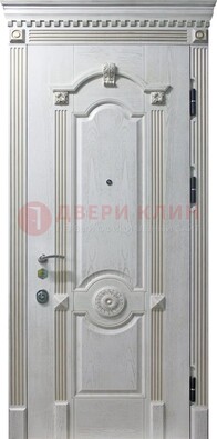 Белая дверь с МДФ ДМ-525 в Мурманске