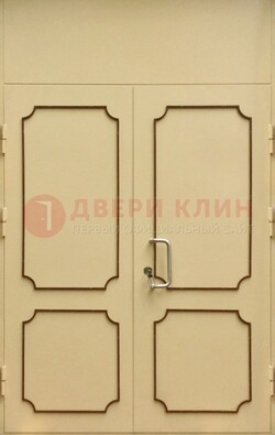 Светлая двухстворчатая дверь для загородного дома с МДФ ДМ-534 в Мурманске