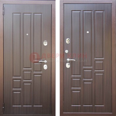 Теплая металлическая дверь с МДФ с двух сторон ДМ-80 в Раменском