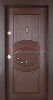 Железная дверь с массивом дуба в стиле классика ДМД-55 в Мурманске