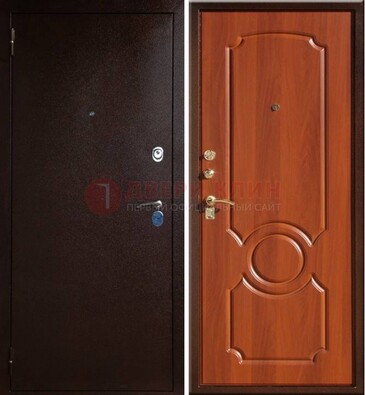 Темная железная дверь с порошковым напылением ДП-46 в Мурманске