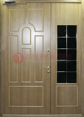 Входная дверь Дверь со вставками из черного стекла ДПР-42 в Мурманске