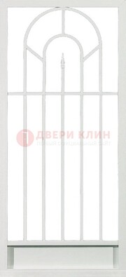 Стальная решетчатая дверь в белом цвете с пикой ДР-11 в Мурманске