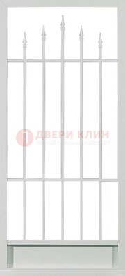 Светлая стальная решетчатая дверь с пиками ДР-21 в Мурманске