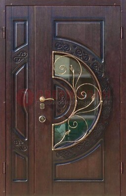 Полуторная железная дверь Винорит в классическом стиле ДСК-272 в Мурманске