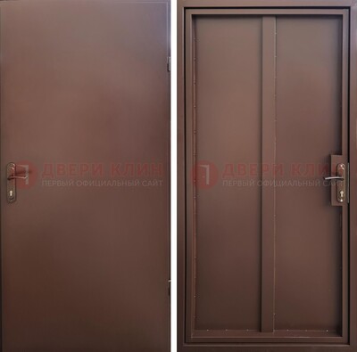 Техническая дверь с порошковым покрытием медный антик с двух сторон ДП-253 в Мурманске