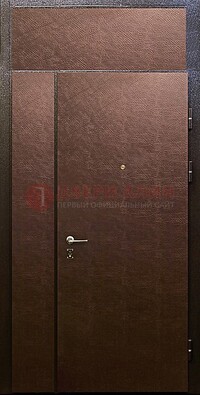 Тамбурная дверь с верхней фрамугой с винилискожей ДТМ-7 в Мурманске