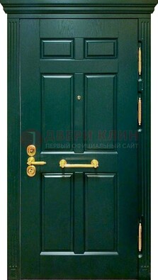Классическая зеленая дверь с виноритом на улицу ДВТ-248 в Мурманске