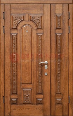 Полуторная железная дверь винорит для дома ДВТ-252 в Мурманске