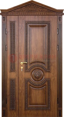 Узорная стальная дверь с виноритом для дома ДВТ-260 в Мурманске