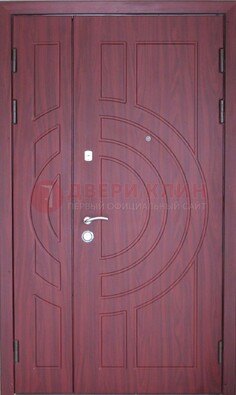 Красная железная дверь с виноритом ДВТ-3 в Мурманске