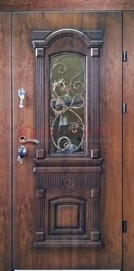 Входная дверь Дверь с виноритом снаружи и МДФ внутри ДВТ-73 в Мурманске