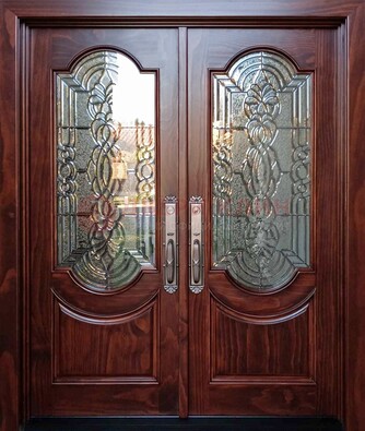 Классическая железная дверь с массивом дуба для входа ВЖ-23 в Мурманске